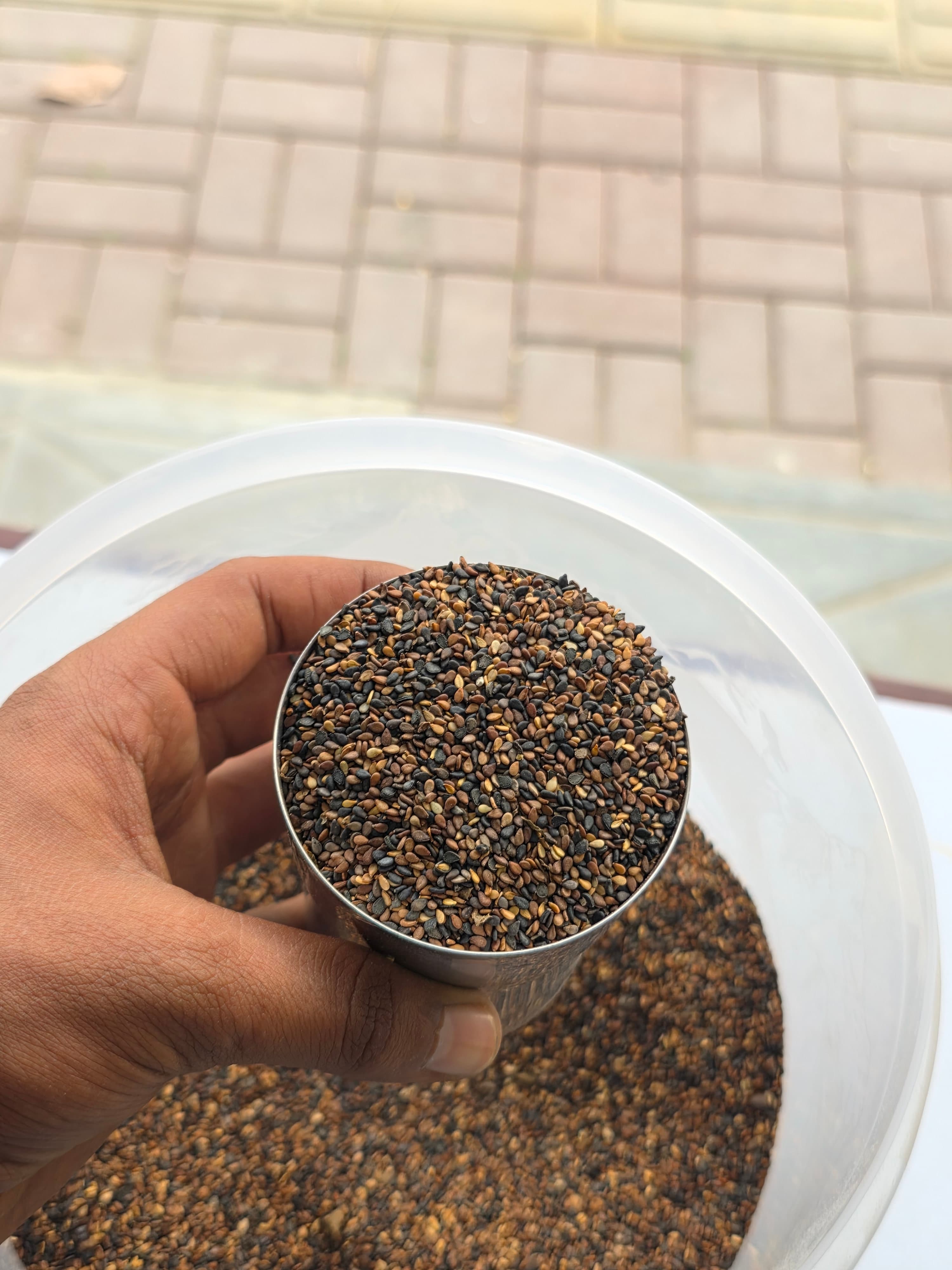 लोकल कालो तिल(डडेल्धुरा) - 100% Organic Himalayan Agro Product from Anupam Prakriti, Nepal